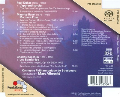 DUKAS: L'APPRENTI SORCIER; RAVEL: MA MŠRE L'OYE; KOECHLIN: LES BANDAR-LOG NEW CD
