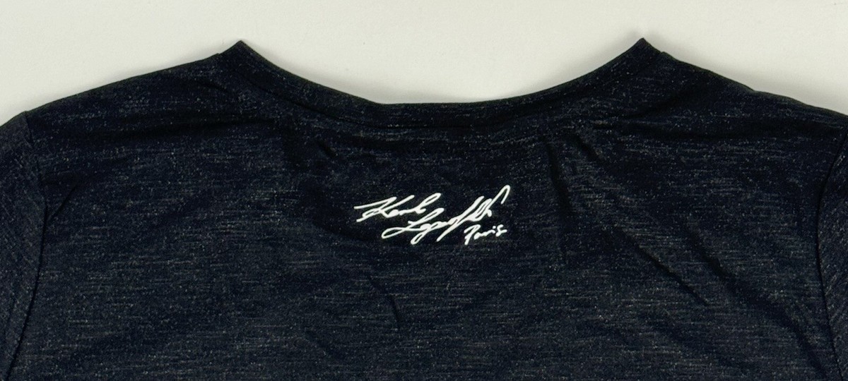 NEW Karl Lagerfeld Paris Sunglasses Zipper SS T-Shirt S
