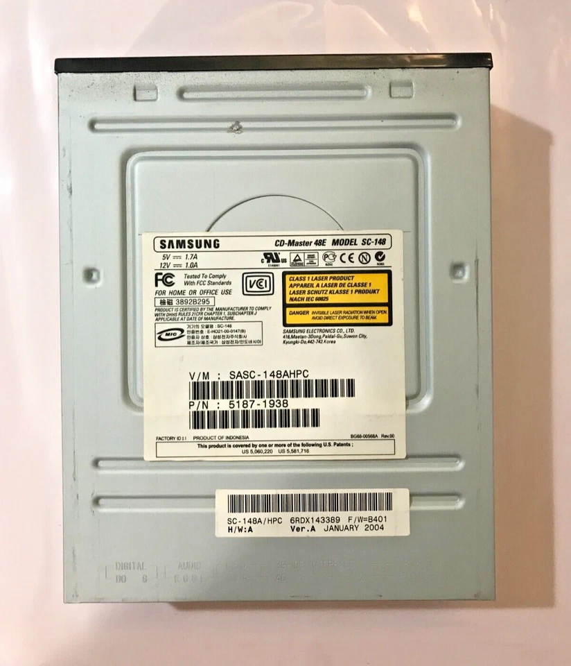 CD-ROM Samsung SC-148 P/N 51871938 - Image 2 of 3