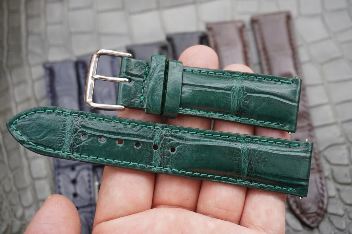 Alligator 18 mm Band Width Wristwatch Bands for sale | eBay