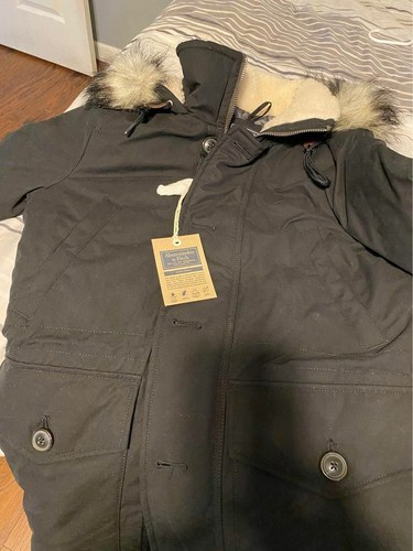 Fitch black Ultra Parka Coat Down 