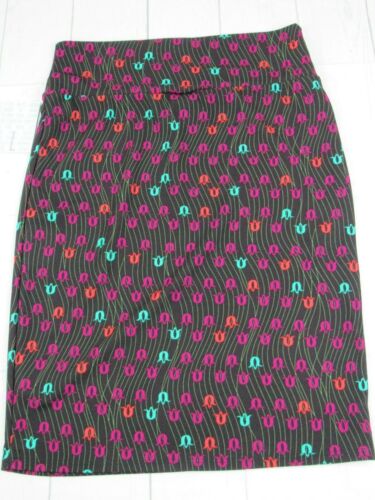 Falda floral negra Lularoe Cassie para mujer talla L nueva con etiquetas - Imagen 3 de 3