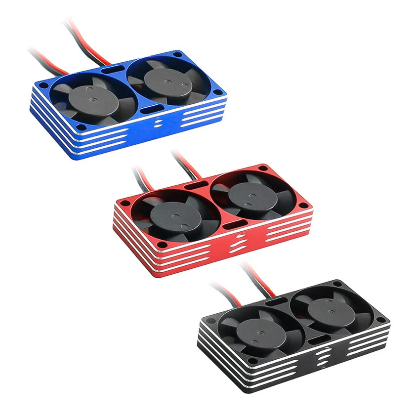 550 3650 3660 3670 Motor Cooling High Speed Dual Fan for OKHL 1/7 1/8 1/10 Model - Image 2 of 4