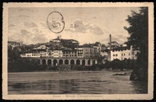 postcard IVREA stadium ring road