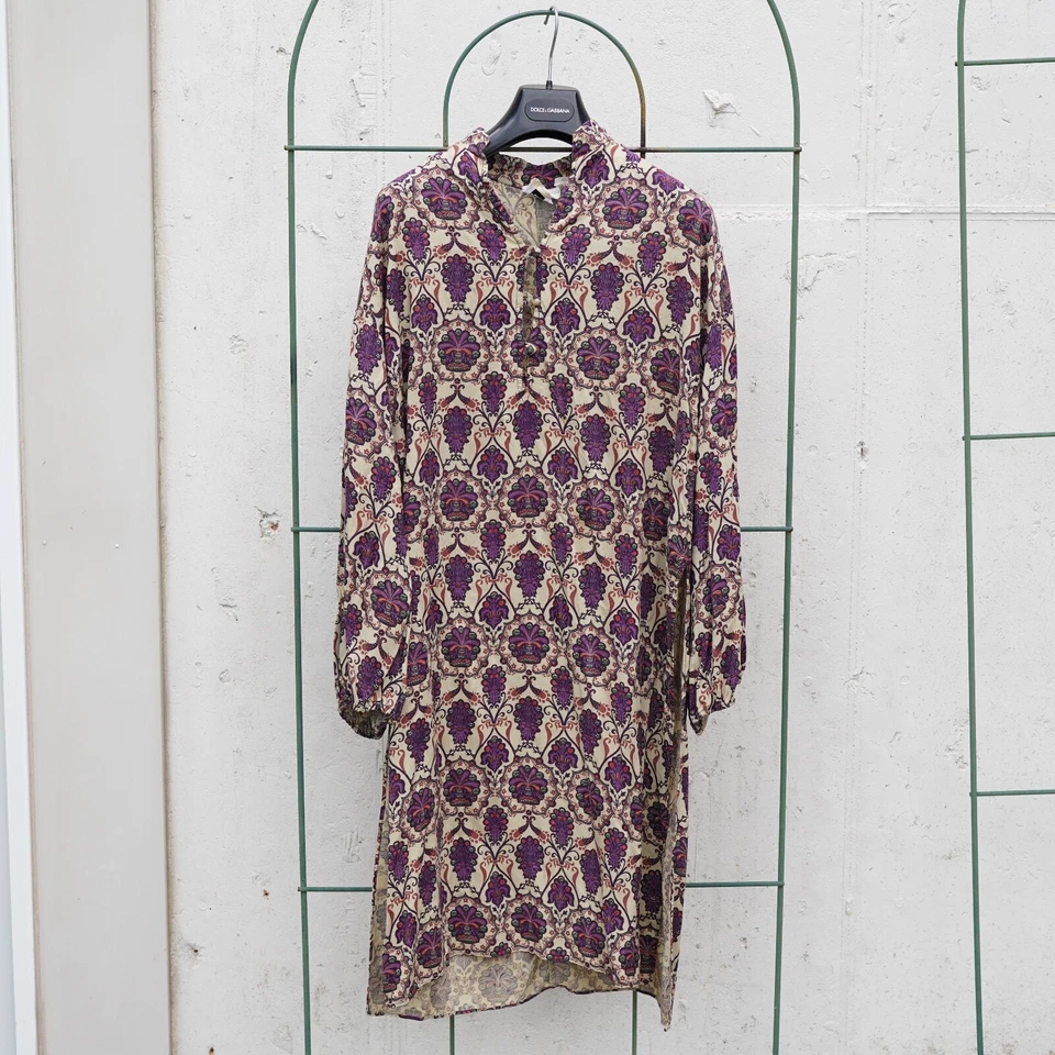 Vintage Neiman Marcus BoHo Hippie Grunge Midi Dress Printed  Medium - Image 2 of 4