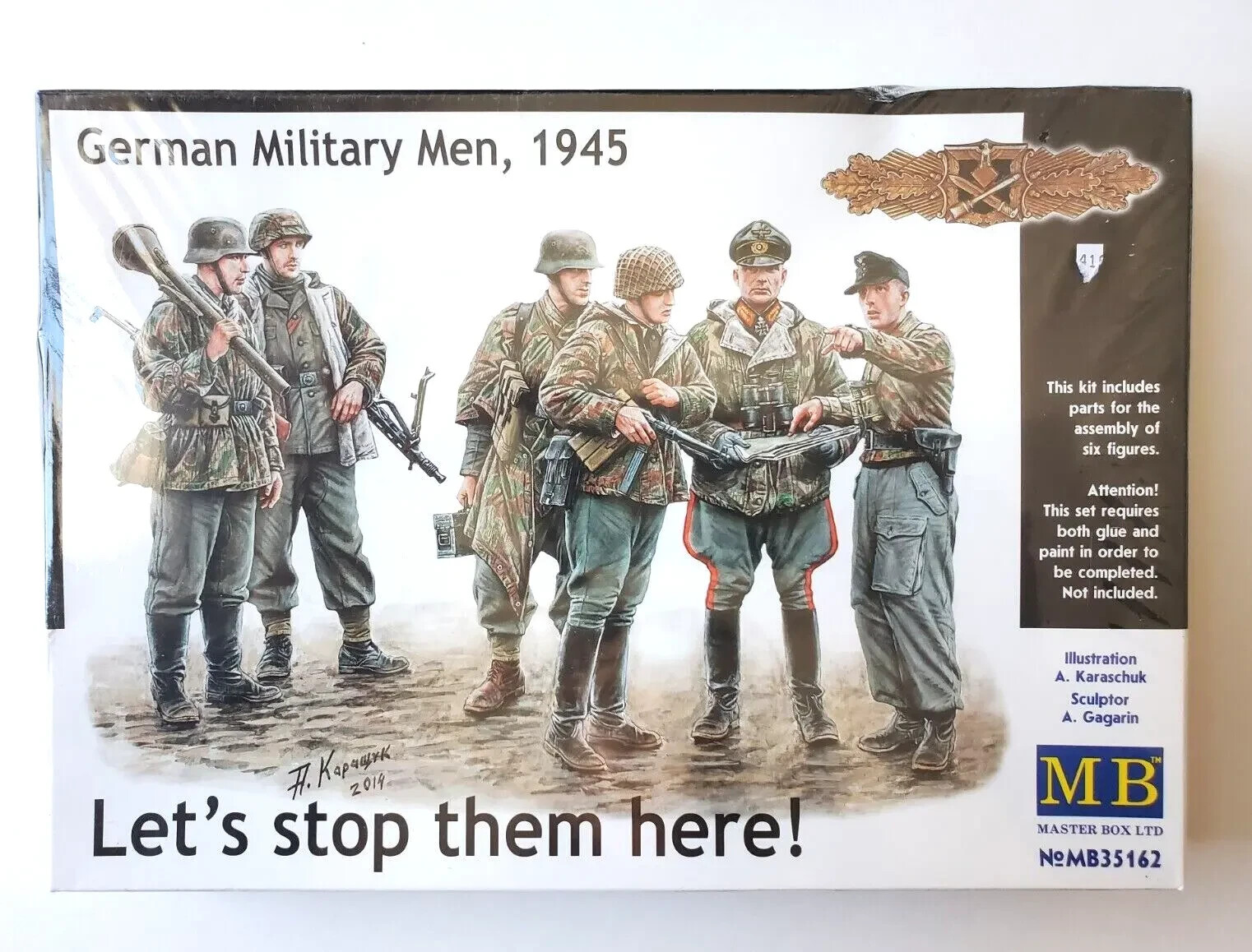 1/35 Master Box 35162 WWII German Military Men 1945 Model 6 Figure Model Kit