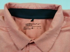 Nike Golf Dri-Fit Standard Fit Shirt S/S Stripe Polo Men s Size XL 1462