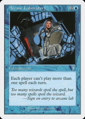 Arcane Laboratory NM/M Seventh Edition 7th Blue Enchantment English MTG Magic 