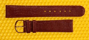 oxblood watch strap