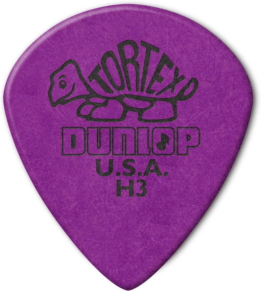 Dunlop Tortex Jazz III Heavy Guitar Picks Purple H3 36-Pack 472RH3