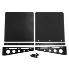 1Pair Black Mud Flap Guards & Mount Plate For Tamiya 1/14 Tractor RC Truck Car
