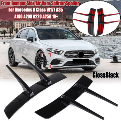 2x for Mercedes Benz W177 AMG Line A35 AMG bumper air intakes flaps ducks