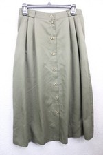 Fundamental Things Vintage Midi Skirt-Size 10-Button-Up-Pockets