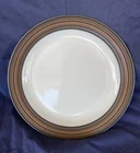 Vintage Pyrex Terra Black Brown Stripe 12 1/4” Large Plate Charger