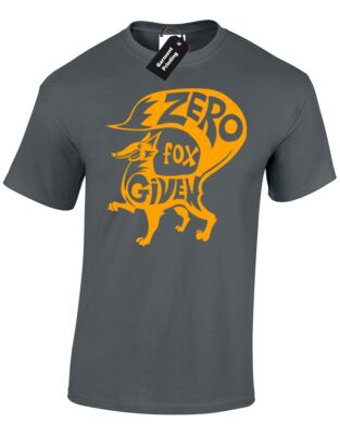 ZERO FOX GIVEN HERREN T-SHIRT PARODIE ERWACHSENE SARKASTISCH NEUHEIT GEEK GENTS