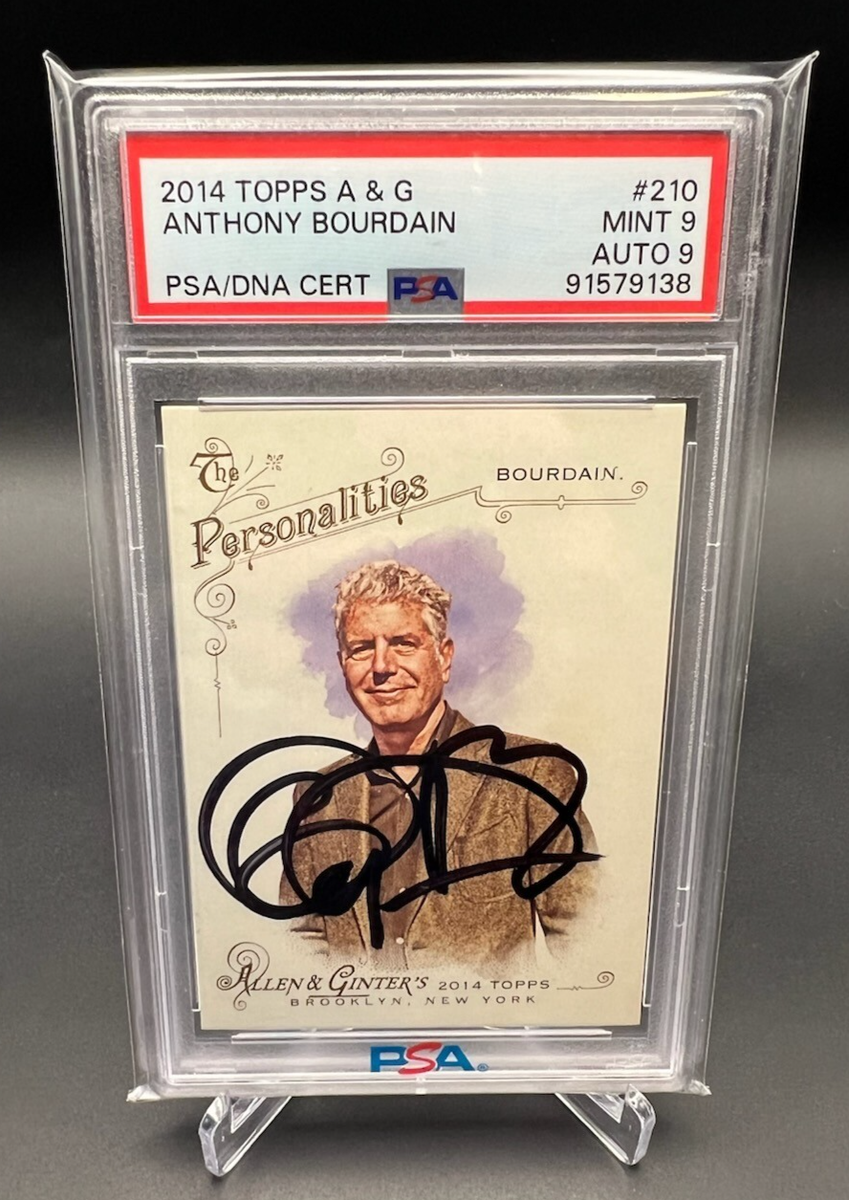ANTHONY BOURDAIN Signed AUTOGRAPH AUTO 2014 Topps Allen & Ginter
