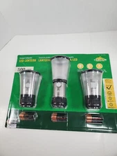 Cascade Mountain Tech Collapsible Bright LED Lantern 3 pack with 4 Light Modes