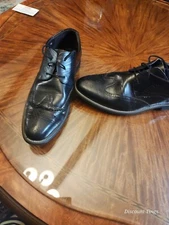 Men's New Business Carved Pattern Lace-Up Faux Leather Shoes Formal Dress Brogue