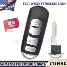 FOR 2009-2015 MAZDA MX-5 MIATA SMART KEYLESS REMOTE FOB 4BTN - WAZX1T763SKE11A04