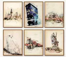 HARRY POTTER CANVAS Wall Art Movie Poster Print Picture HOGWARTS HEDWIG POTION