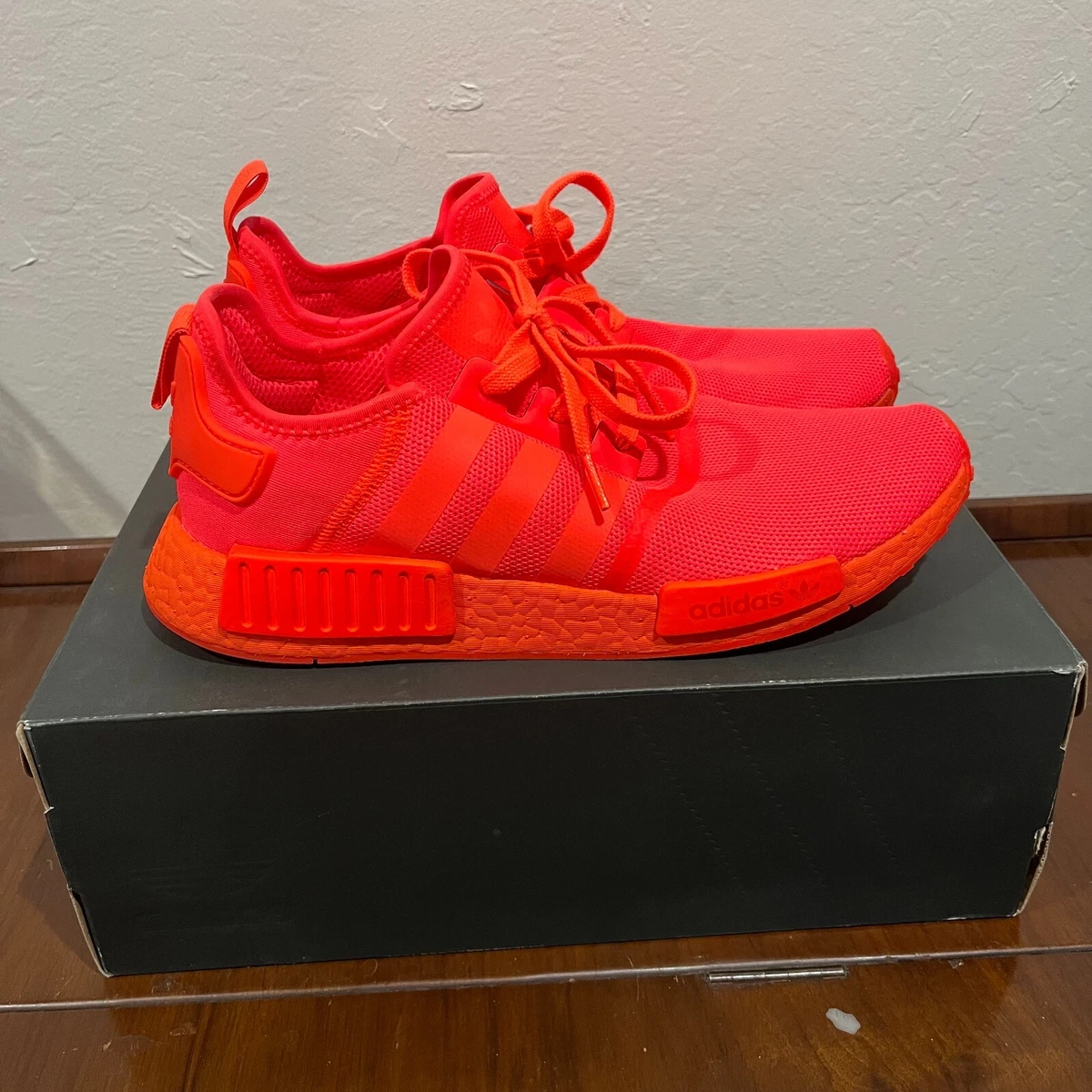 Adidas NMD R1 Clear Red Shoes Mens Size 8.5 Running Sneakers BB1970 Amazon.com | adidas Men main image 4