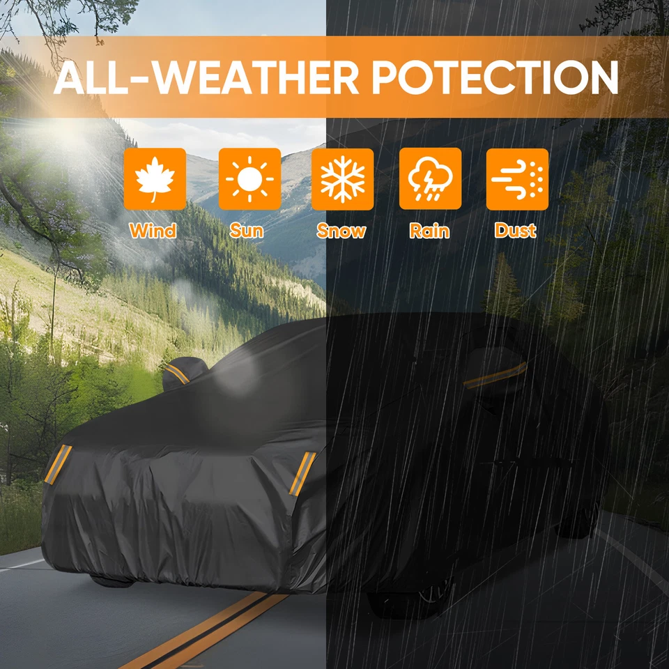 Cubierta de coche completa XXL sedán almacenamiento impermeable protección UV para Mercedes-Benz Clase S Foto 3 de 4