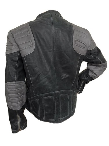 TOPSHOP UNIQUE RARE GREY LEATHER MOTO BIKER JACKET S/M UK 8-14 EU 36-42 NEW £350 - Picture 9 of 12