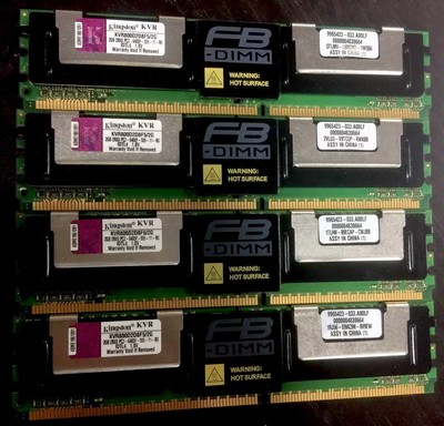 Kingston valueram memory 2gb - fb-dimm 240pin ddr2 800mhz / pc2-6400 - cl5 1.8v volledig gebufferd - ecc (740617131352)