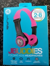 JLABS JBuddies Folding Kids Headphones , Black/Pink - NEW SEALED FREE SHIPPING!