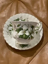 Vintage Royal Albert England Trillium Bone China Tea Cup and Saucer