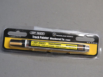 WOODLAND SCENICS TRACK PAINTER WEATHERED TIE n ho o g gauge marker WDS4582 NEW