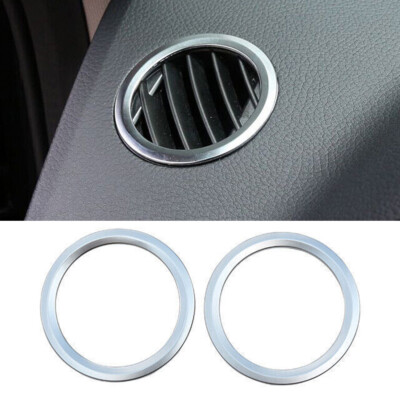 For Benz GLE GLS 2016-2019 Matte Silver Car Dashboard Air Outlet Vent Frame Trim