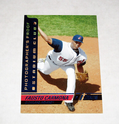 2008 Stadium Club Photographer's Proof 46 Fausto Carmona (#/99)  Indians