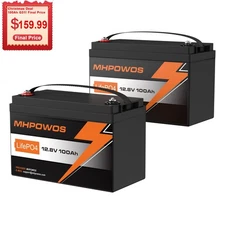 lifepo4 battery 12v 100ah lithium iron phosphate battery Deep Cycle RV battery