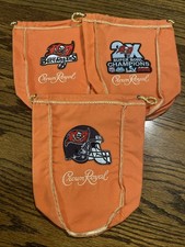 NFL Tampa Bay Buccaneers Logo’d CROWN ROYAL BAG  3 Bags 9 x 7