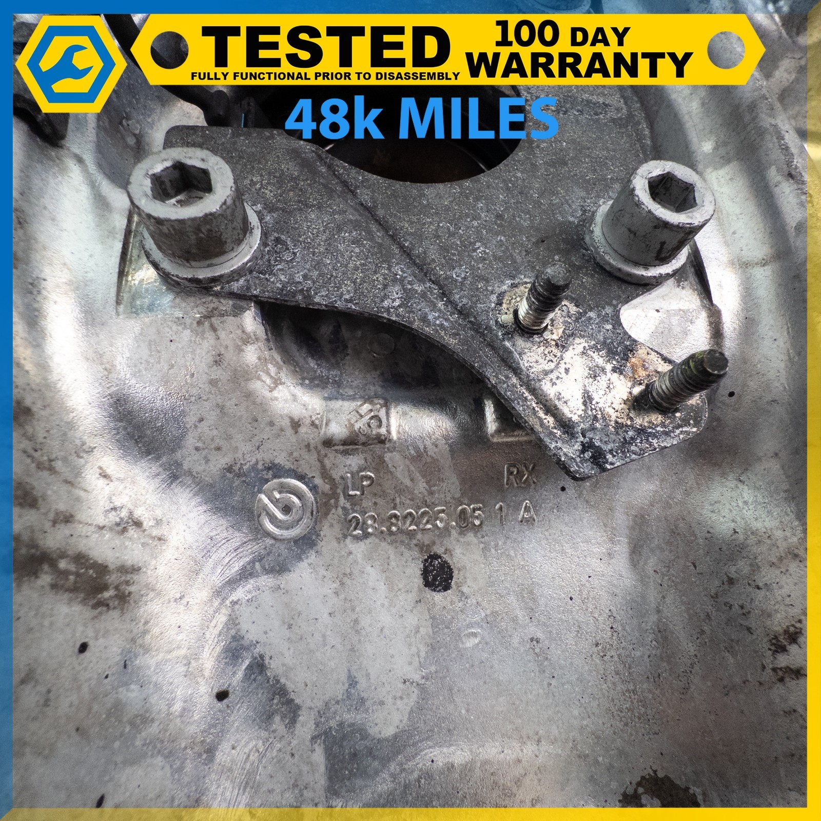03-19 MASERATI GRANTURISMO FRONT LEFT SUSPENSION SPINDLE KNUCKLE HUB OEM