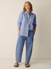 Eileen Fisher Cotton Stretch Denim Arch Pant F6BDE-P4973 EF