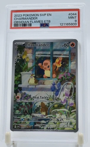 Charmander 044 Promo PSA 9 Obsidian Flames ETB English Pokemon Card Illustration