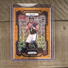 Orange Lazer Prizm Rookie 2023 Panini Prizm C.J. Stroud Texans #339 Football