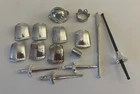 Playmobil Knight Medieval Accessories Helmet Shiny Silver Armor Sword Vintage