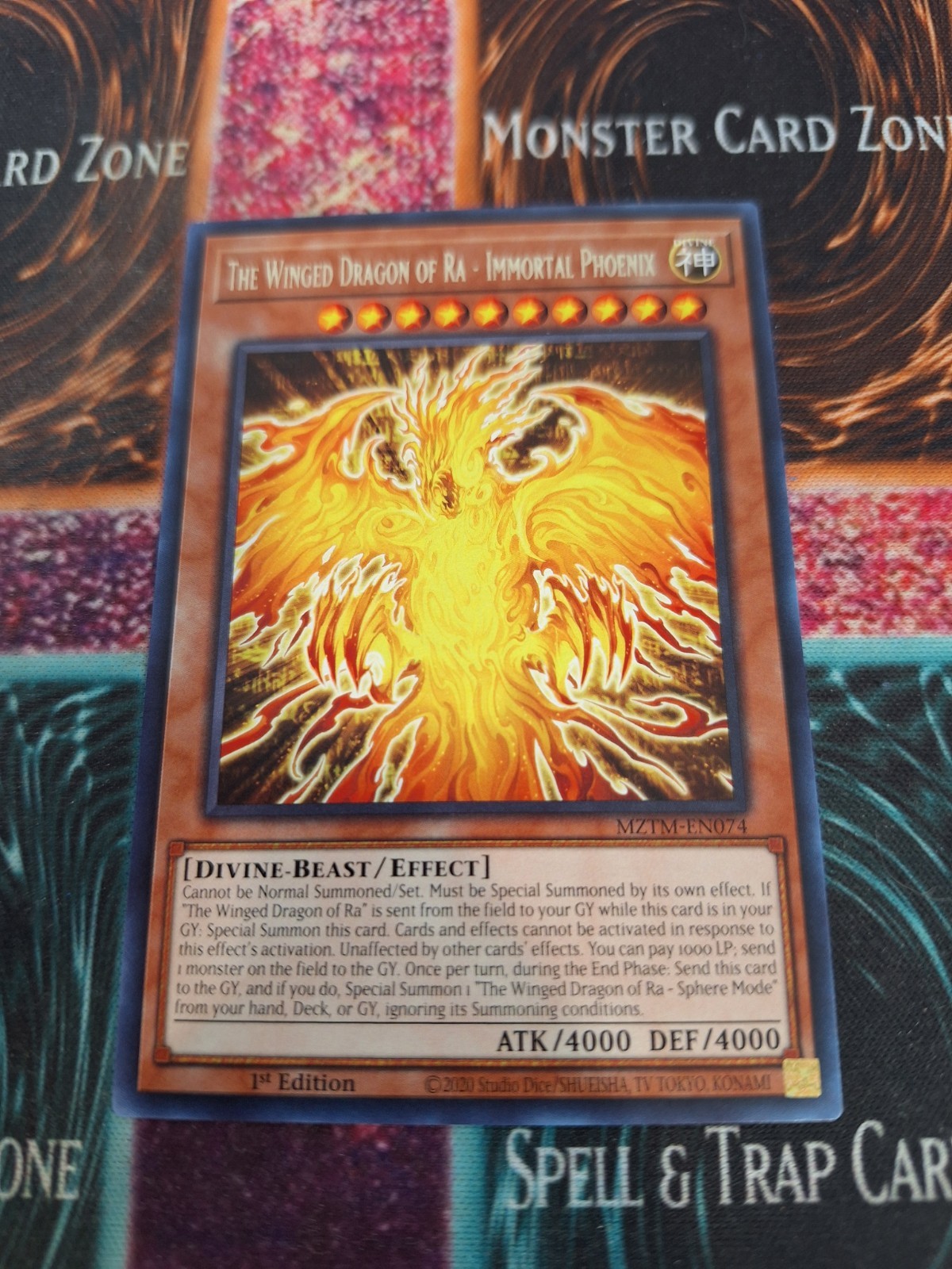 Yugioh The Winged Dragon of Ra - Immortal Phoenix MZTM-EN074 Rare 1st Ed NM