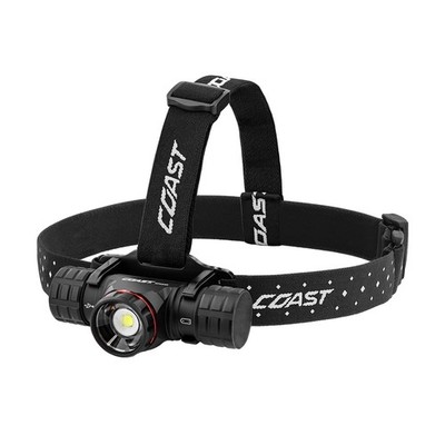 Coast XPH34R LED Headlamp 2700 Lumens, USB-C Rechargeable, Dual Power, BLACK