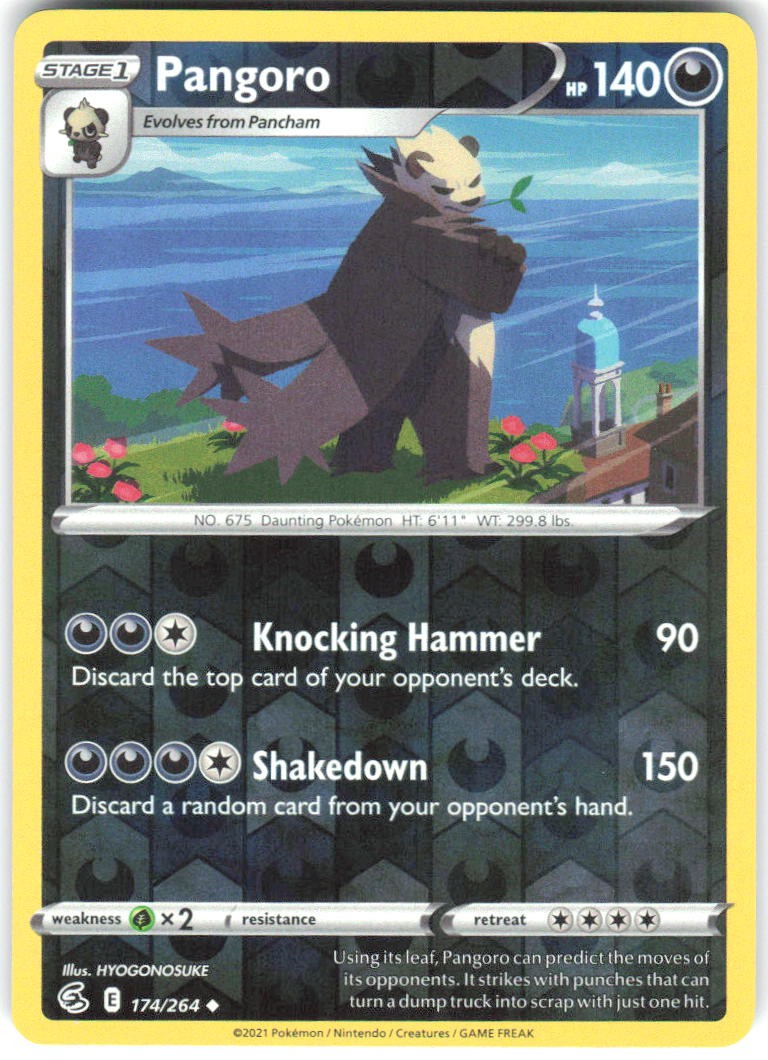 Pangoro 174/264 SWSH08: Fusion Strike Reverse Holofoil