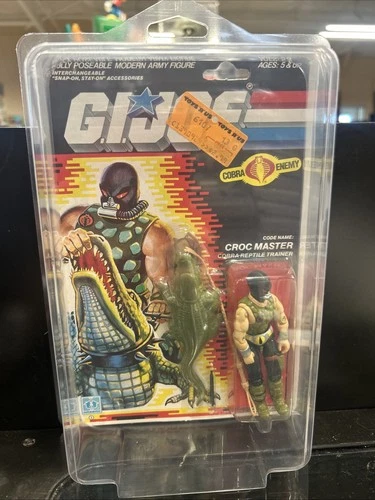 Vintage 1986 GI Joe Croc Master Mint Sealed On Card