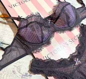 Victoria's Secret Dream Angels Unlined Balconette Bra Brazilian Set Tornado