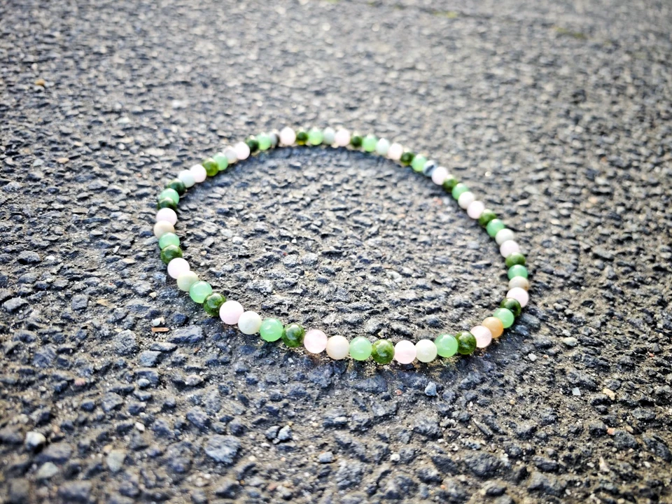 Handgefertigte Individuelle - Kette - mit Edelsteinperlen 8mm natürlich DE 💚 - Bild 2 von 3