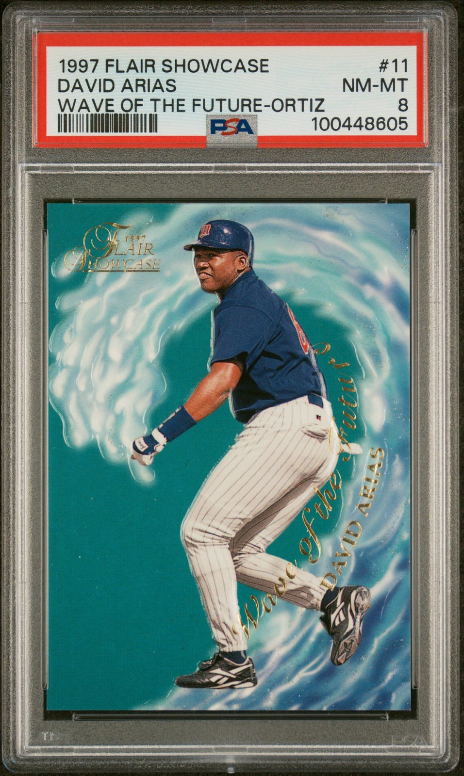 1997 Flair Showcase Wave Of The Future #11 David Arias Ortiz PSA 8