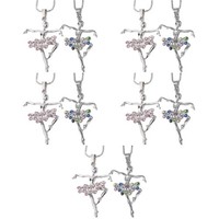 5 Pcs Ballett Kette TäNzerinnen-Halskette FüR MäDchen Kinderschmuck Frauen
