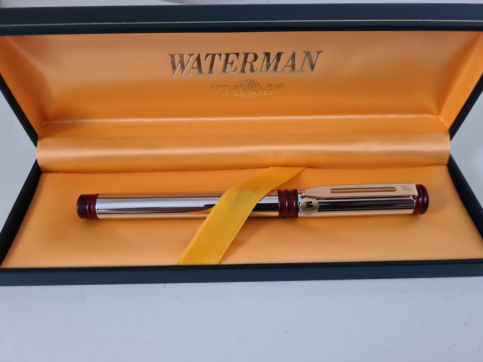 Waterman Expert Füllfederhalter Metallic Rotgold – Mit Rutheniumbeschichteten Zierteilen & Schwarzer Feder