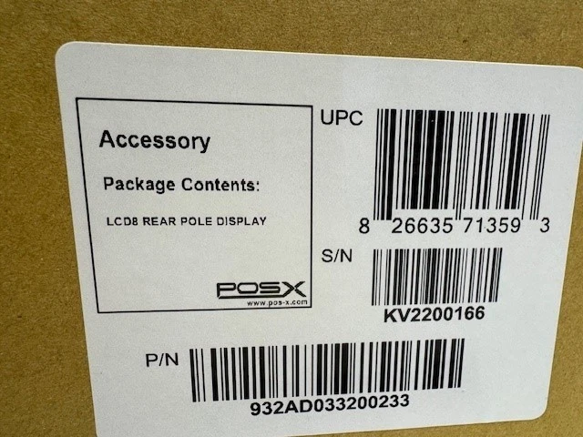 POSX 8" LCD POLE DISPLAY, High RESOLUTION, USB - Image 4 of 4